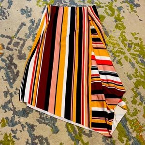Zara Multicolor Asymmetrical Skirt